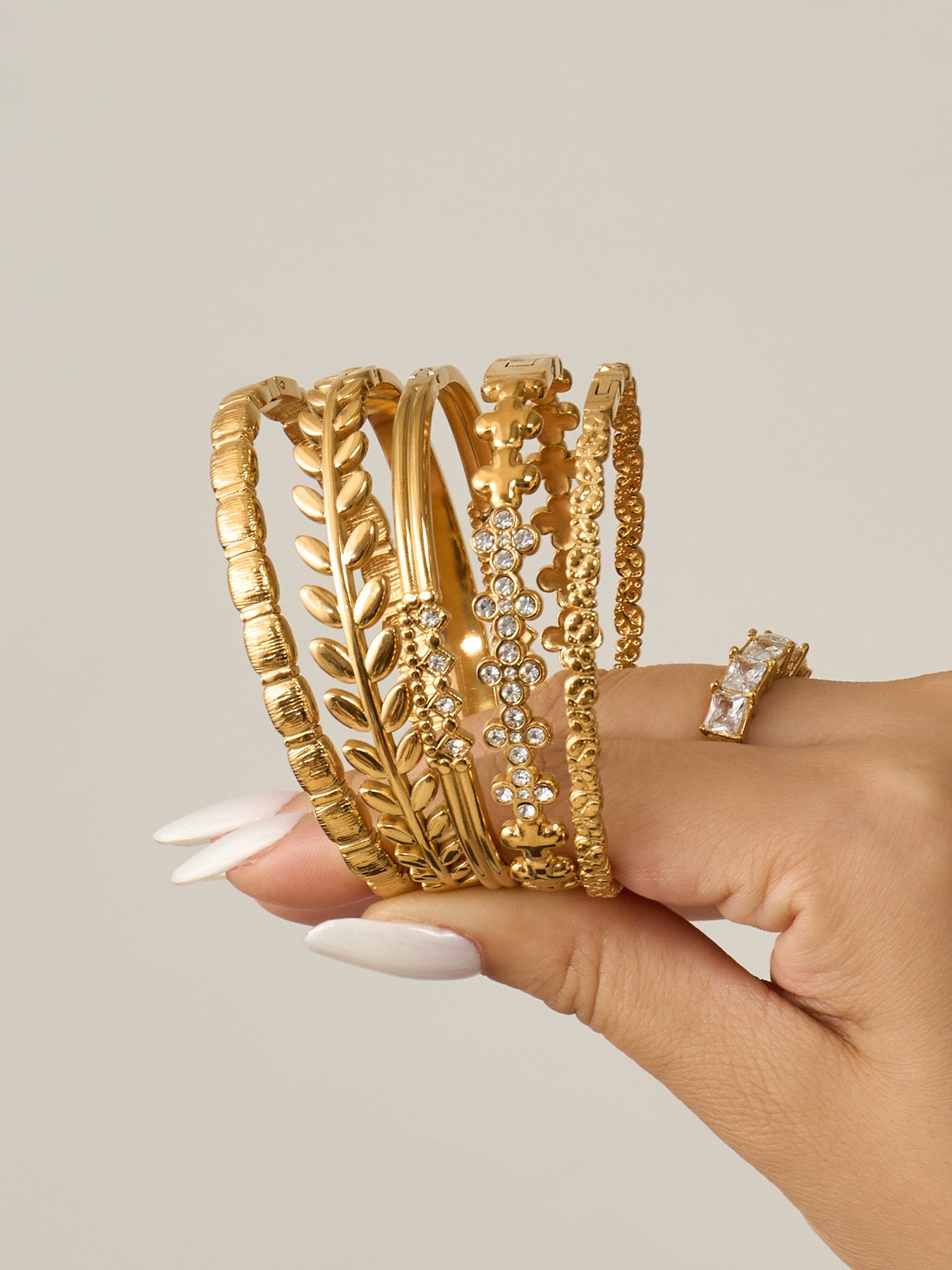 18K Gold-Plated Stackable Bracelet