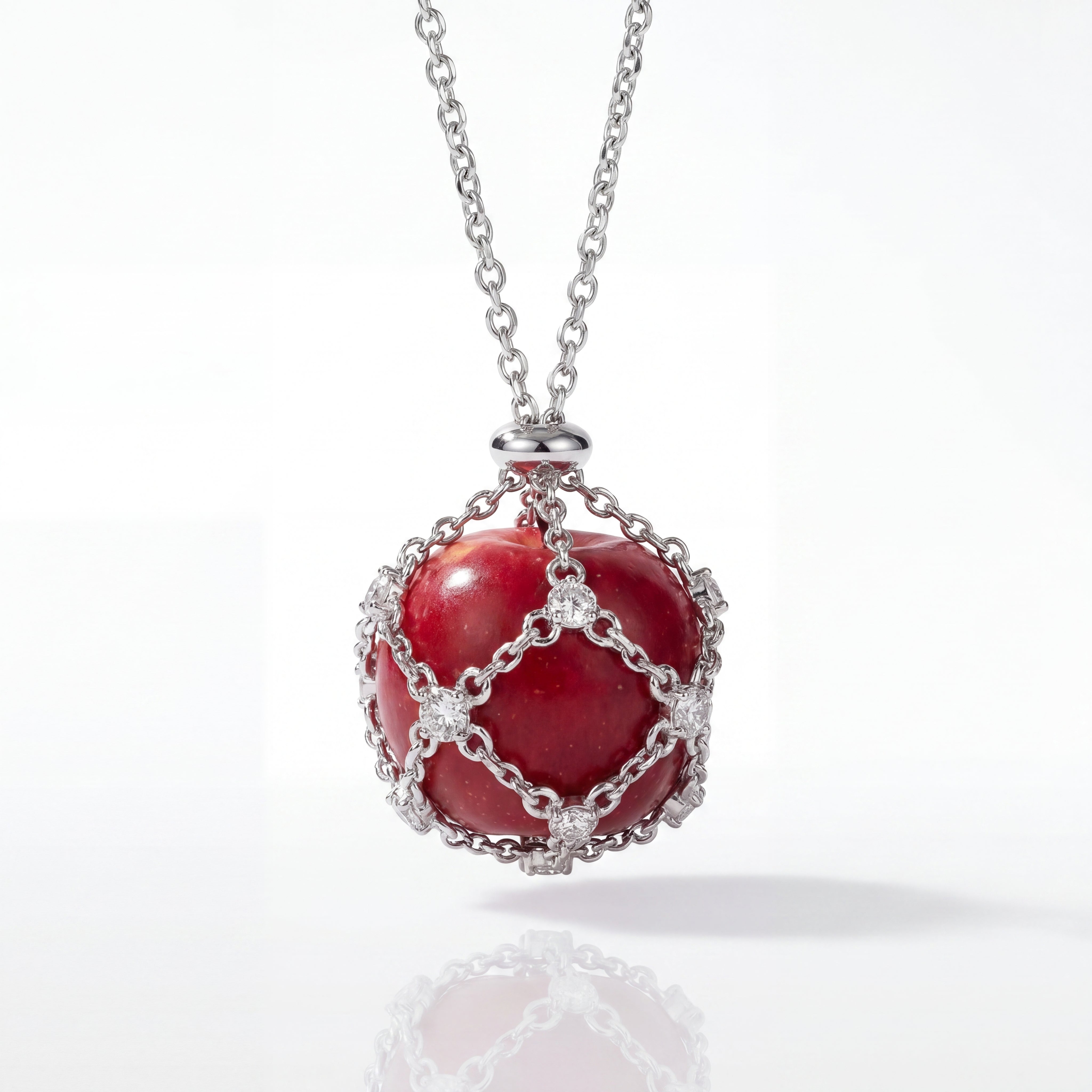 Forbidden Apple | Artisanal Caged Pendant Necklace