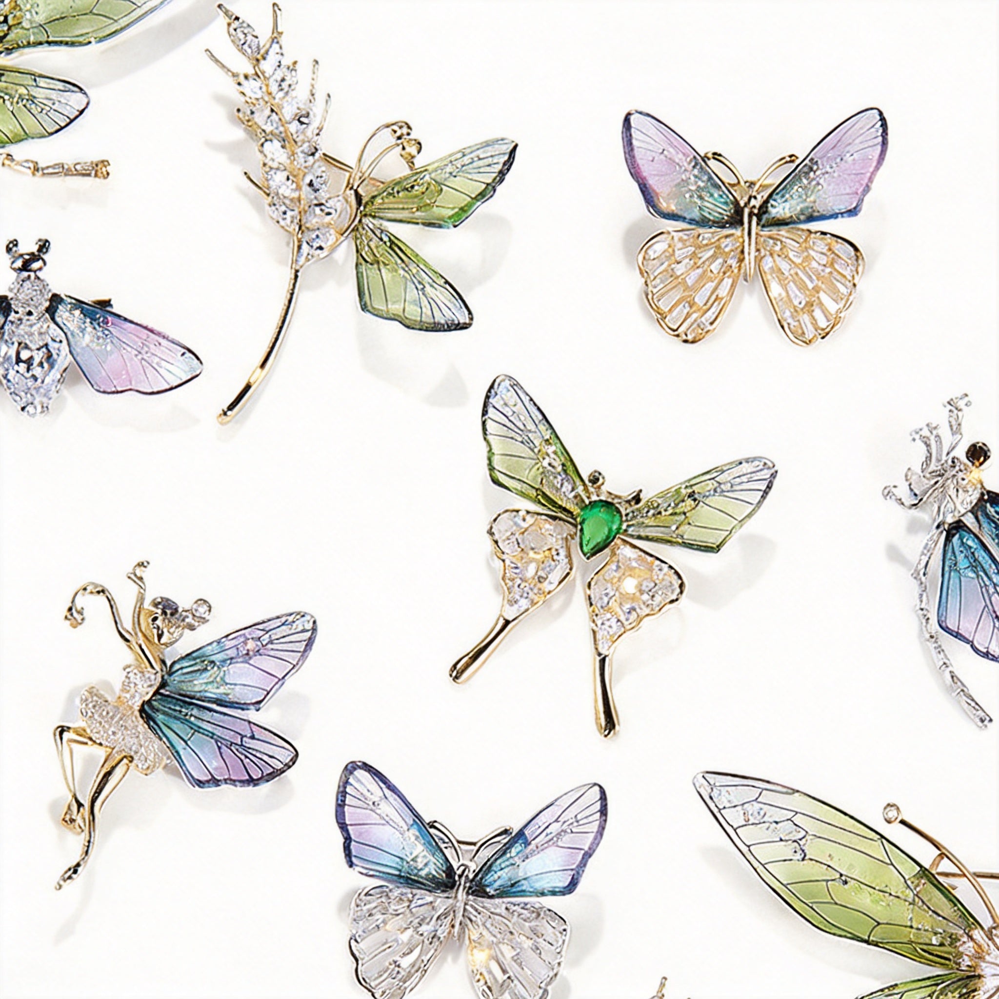 Fairytale-Style Transparent Brooch