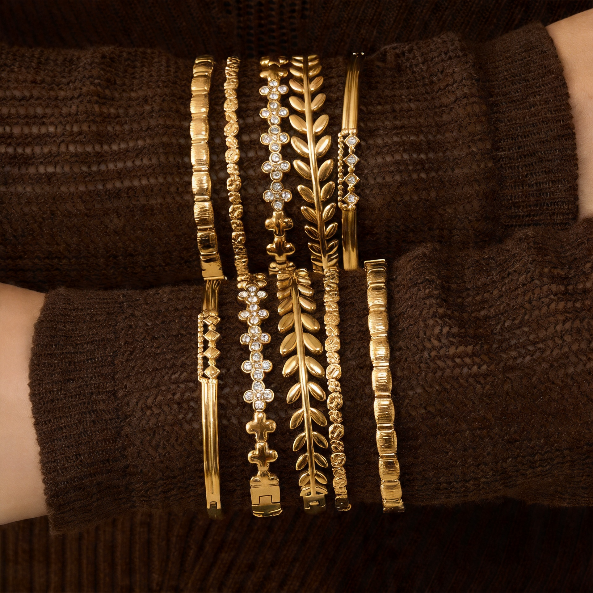 18K Gold-Plated Stackable Bracelet