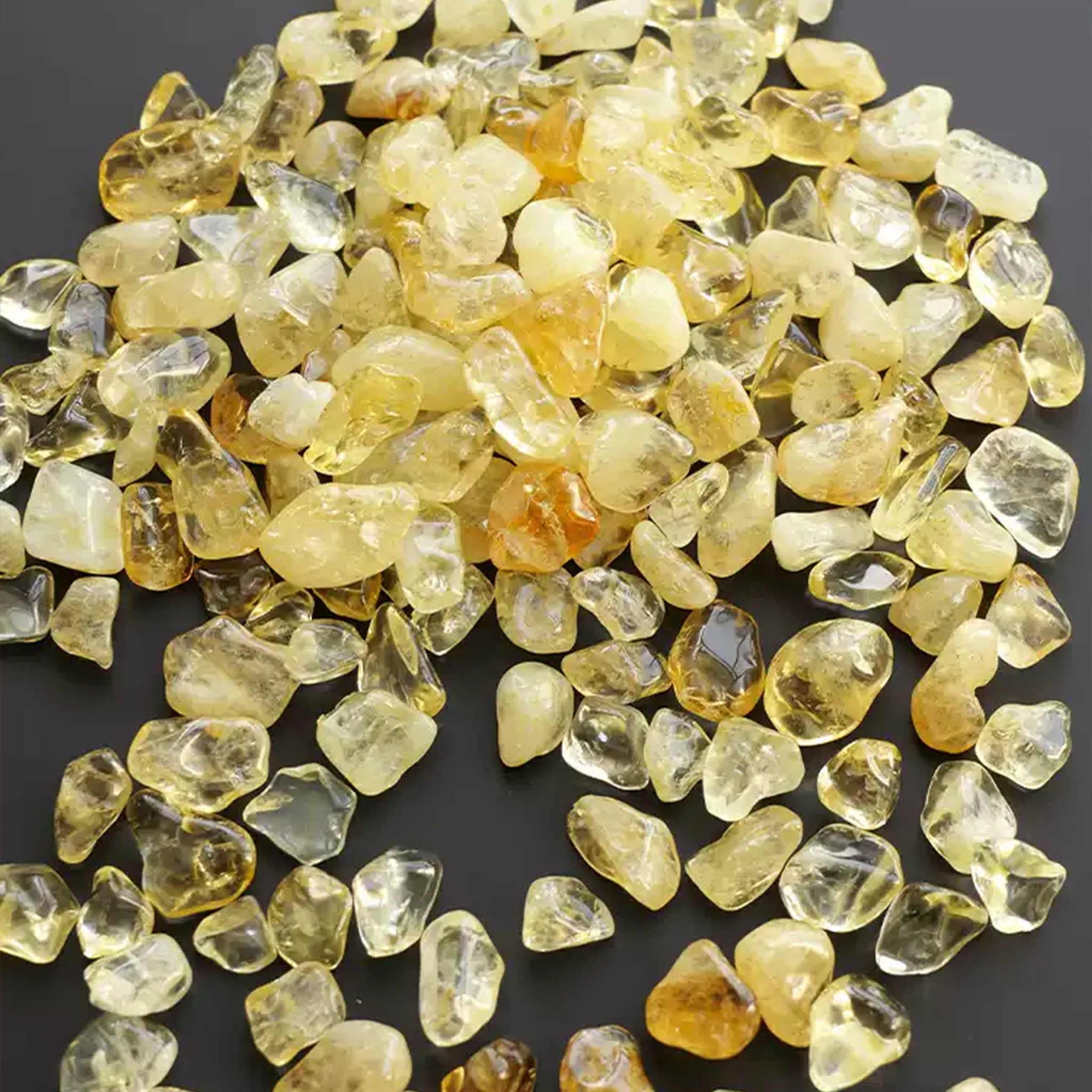 Golden Abundance | Natural Citrine Crystal Chips (100g) – Reiki-Charged Stones for Prosperity & DIY Crafting
