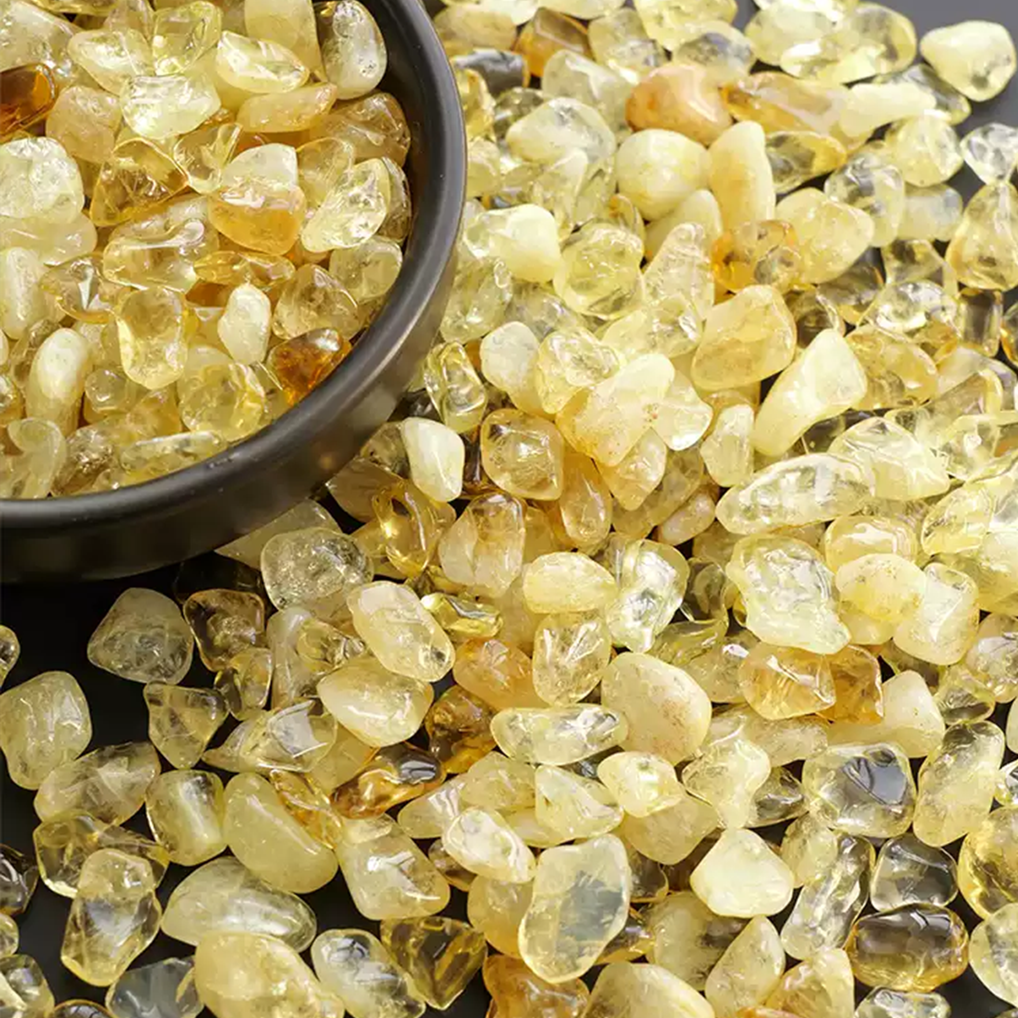Golden Abundance | Natural Citrine Crystal Chips (100g) – Reiki-Charged Stones for Prosperity & DIY Crafting