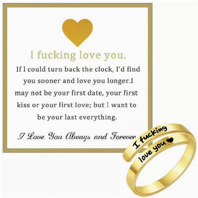 I F♡cking Love You Ring