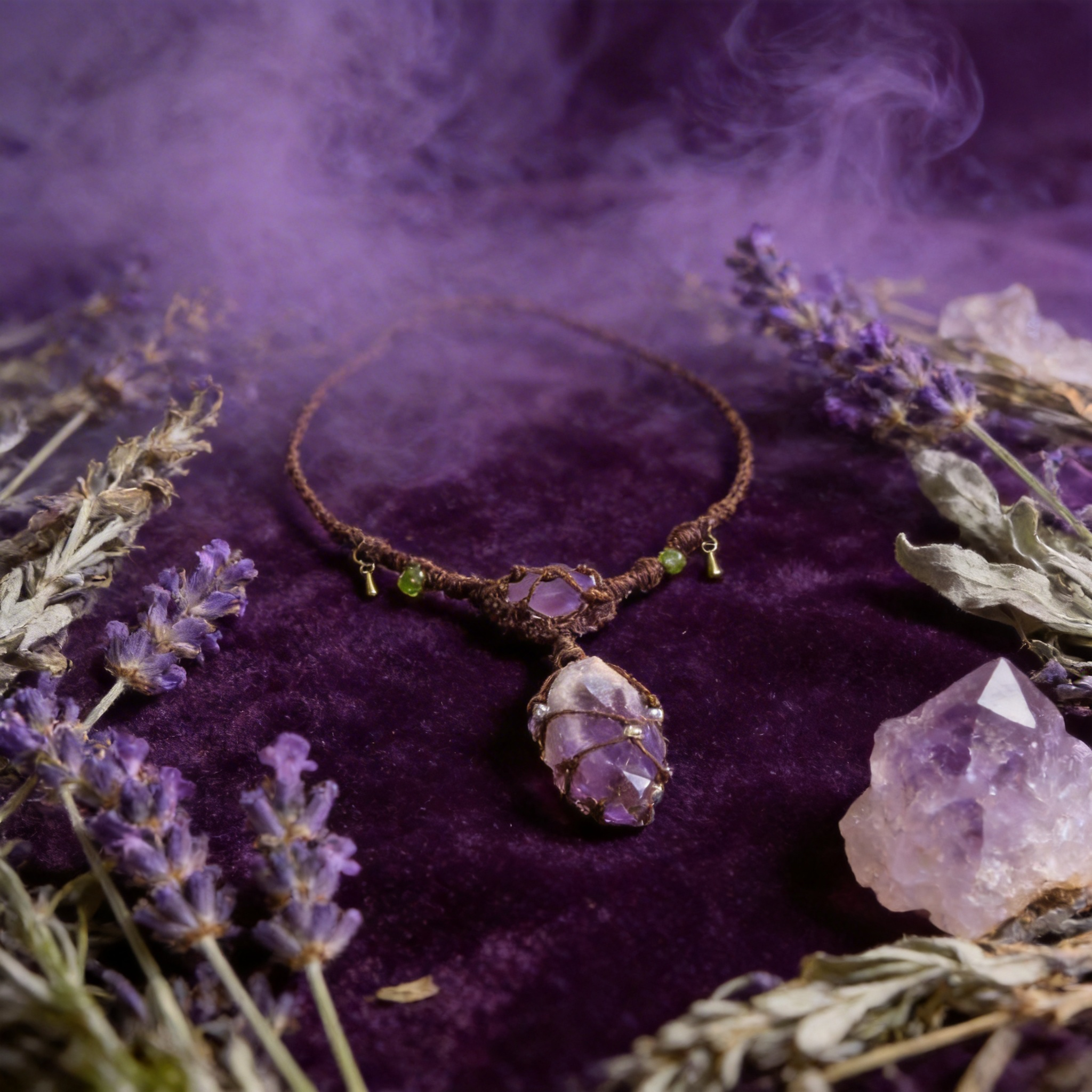 Purple Snow Mountain Necklace