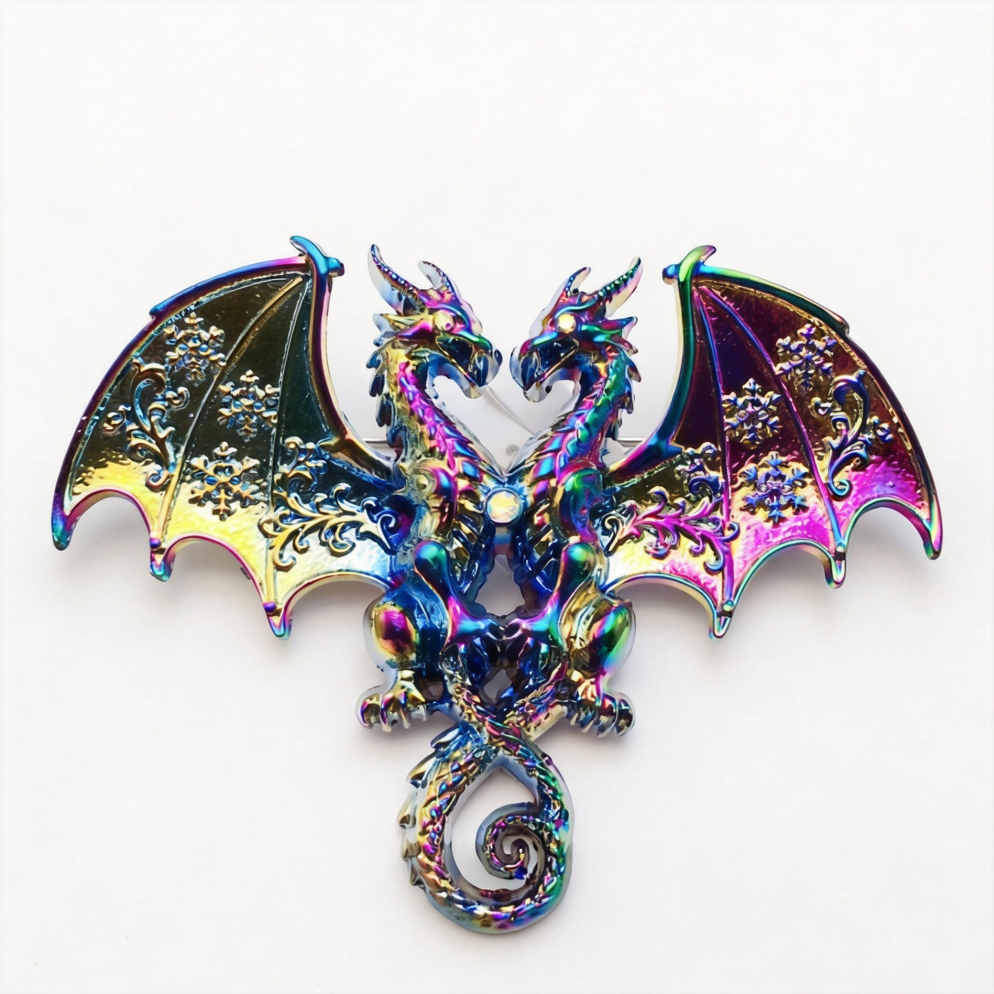 Double-Headed Dragon Brooch