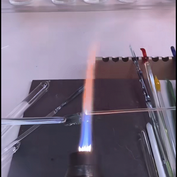 Unique handmade translucent glass jewelry statement ring